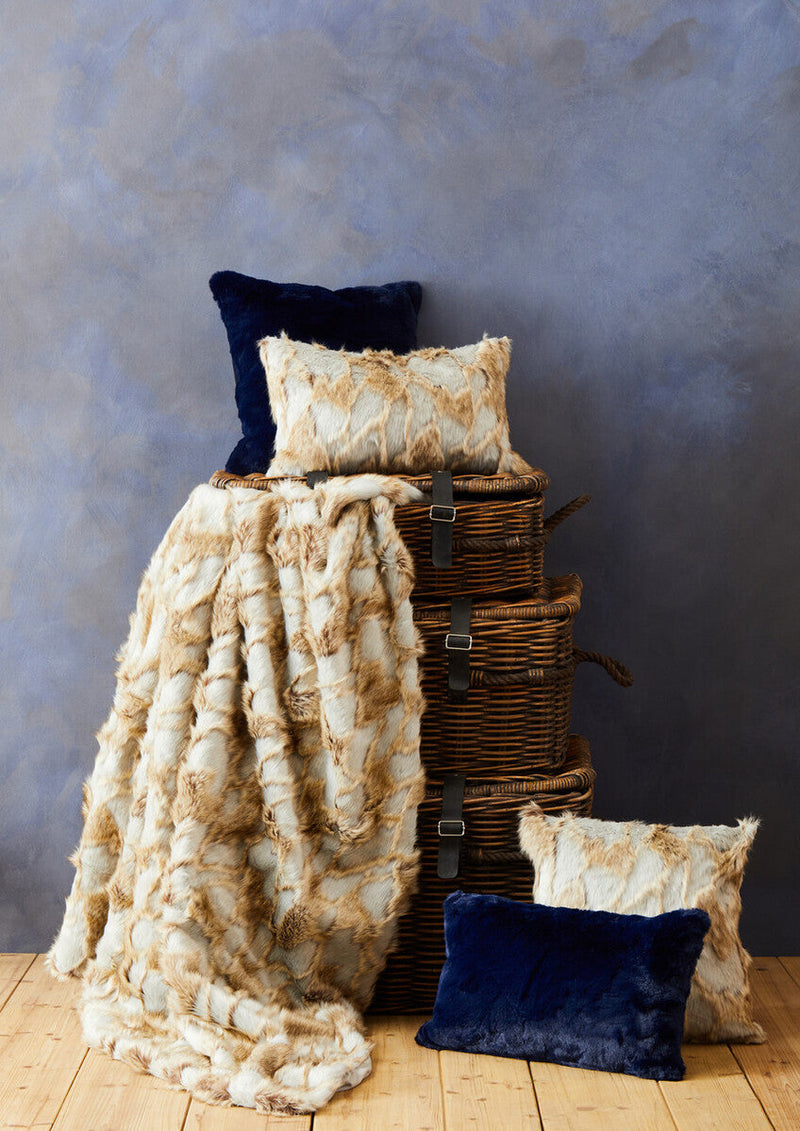 Bosie Navy Blue Square Cushion | Lamina