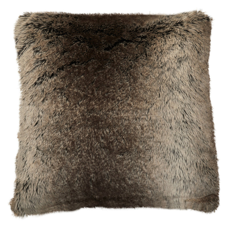 Bosie Mocha Ombre Square Fur Cushion | Lamina