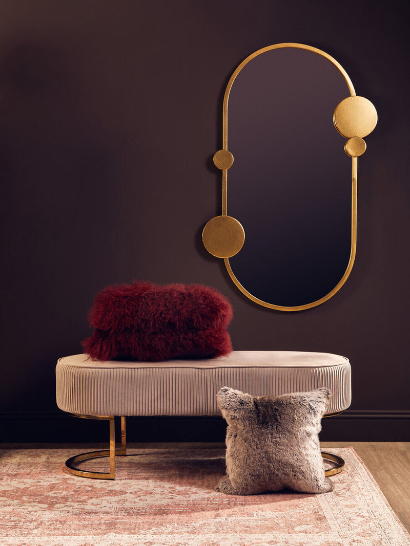 Bosie Mocha Ombre Square Fur Cushion | Lamina