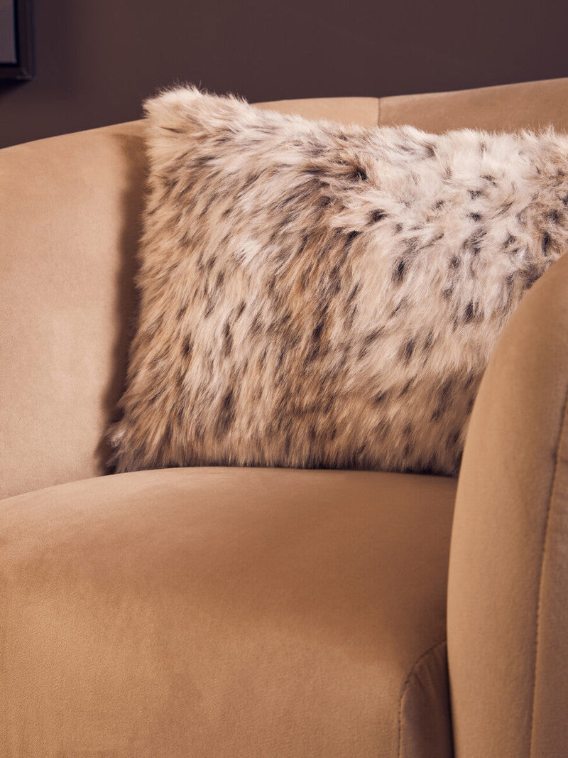 Bosie Animal Print Rectangular Fur Cushion | Lamina