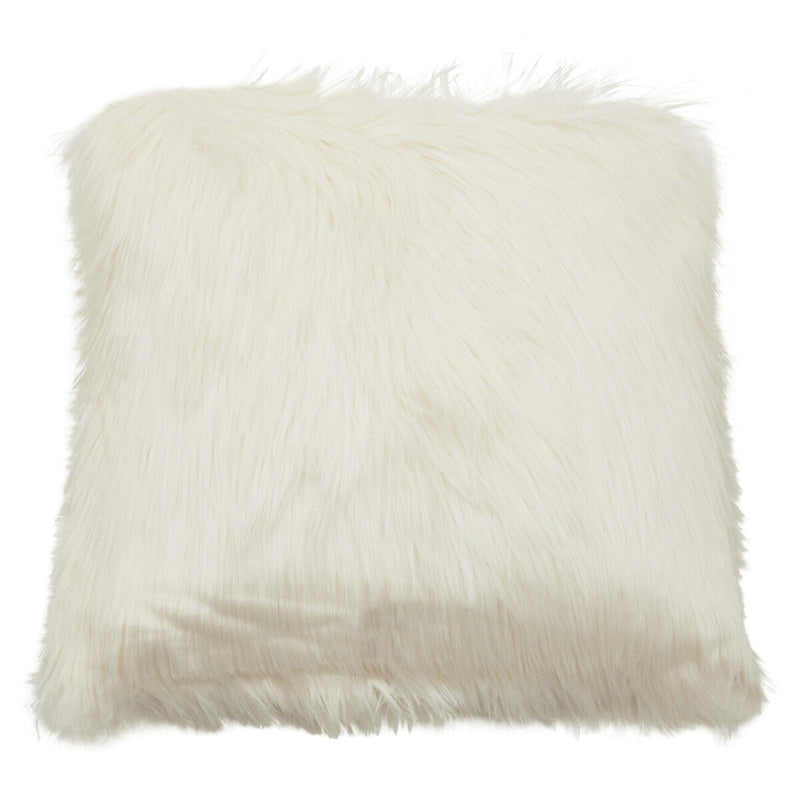 Bosie Cream Square Fur Cushion | Lamina