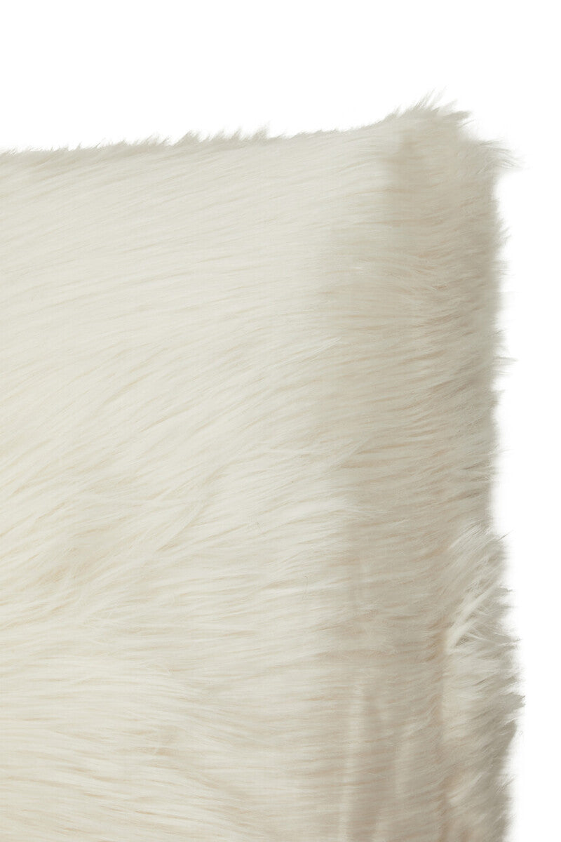 Bosie Cream Square Fur Cushion | Lamina