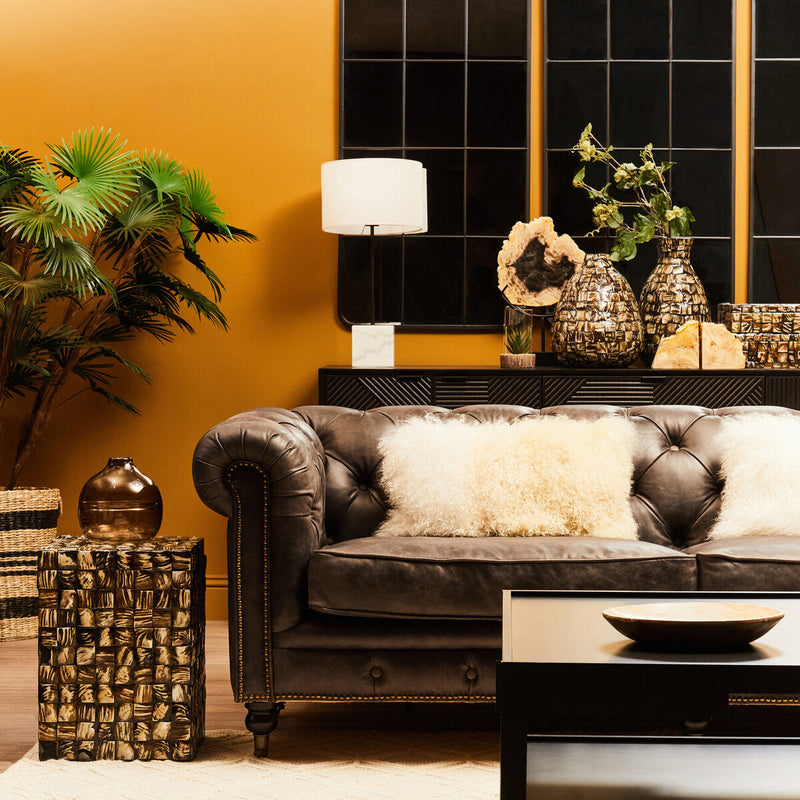 Bosie Real Fur Natural Ombre Rectangular Cushion | Mongolian