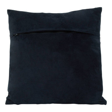 Bosie Black and White Hair on Leather Cushion | Safira