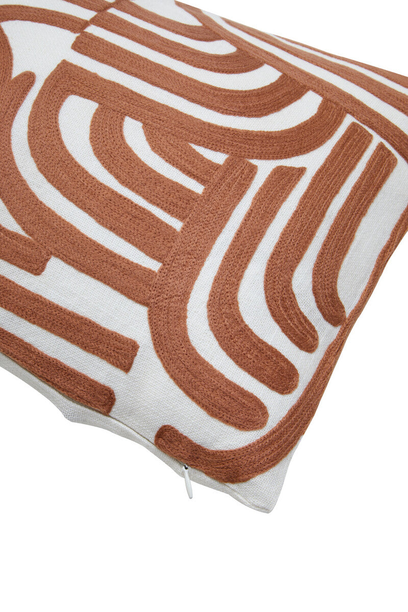 Natural and Terracotta Cushion | Bosie Ozella