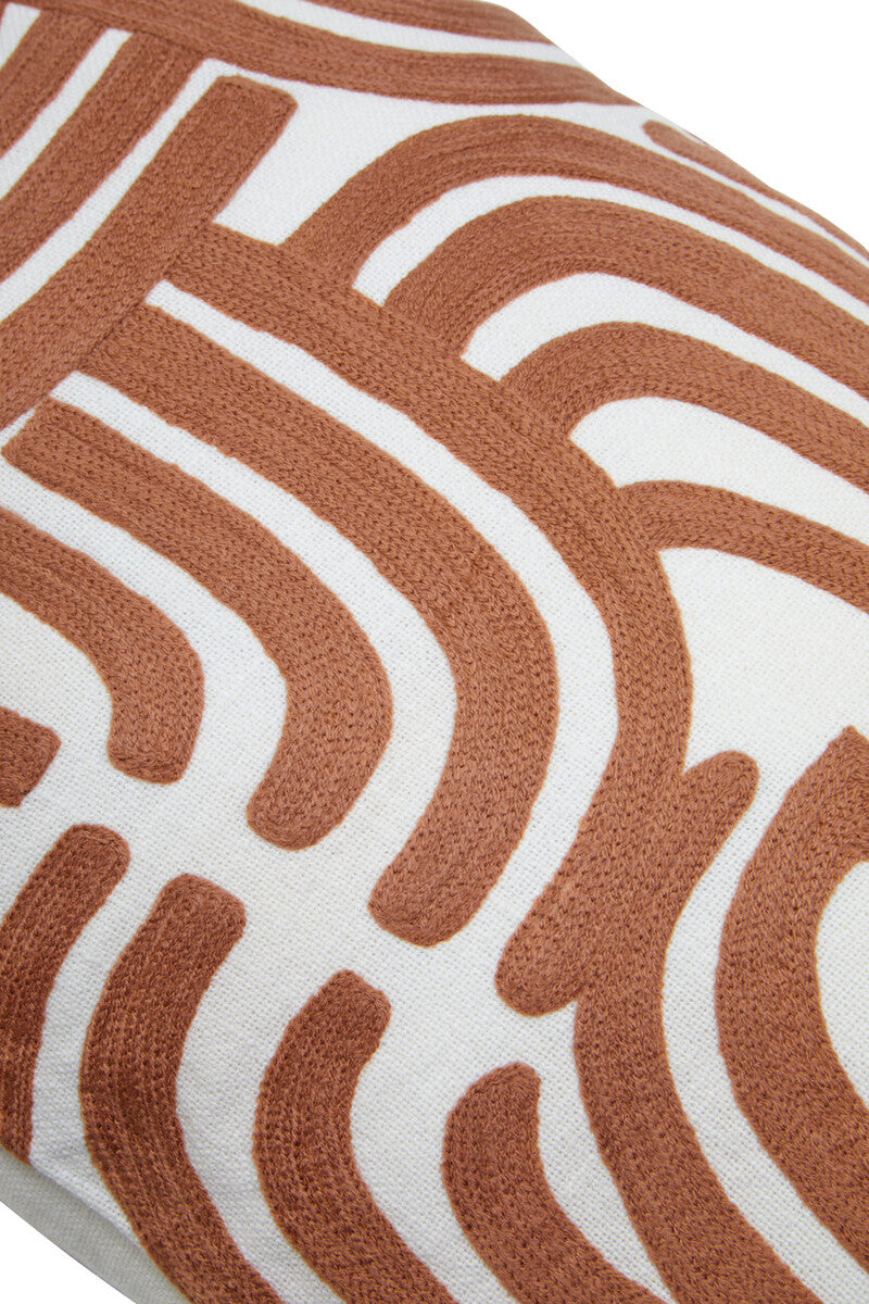 Natural and Terracotta Cushion | Bosie Ozella