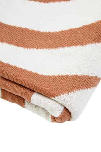 Natural and Terracotta Throw | Bosie Ozella