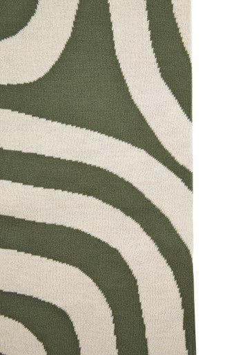 Natural and Green Throw | Bosie Ozella