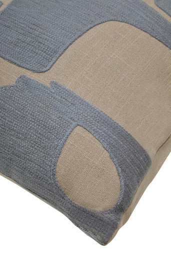 Natural and Grey Square Cushion | Bosie Ozella