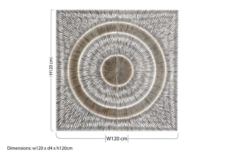 Silver Wood Carving Wall Art | Modello