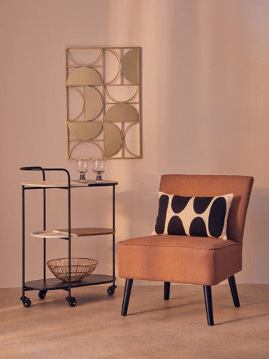 Gold Finish Semicircle Design Wall Art | Trento