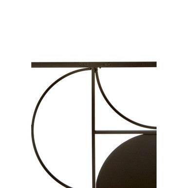 Black Finish Semicircle Design Wall Art | Trento