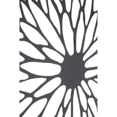 Medium Black Frame Floral Design Wall Art | Trento