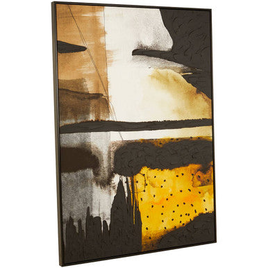 Black and Ochre Wall Art | Astratto