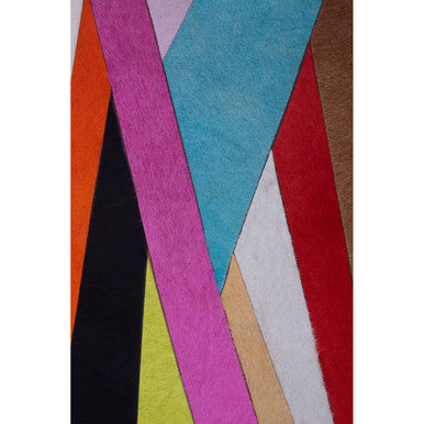 Genuine Leather Striped Wall Art | Safira