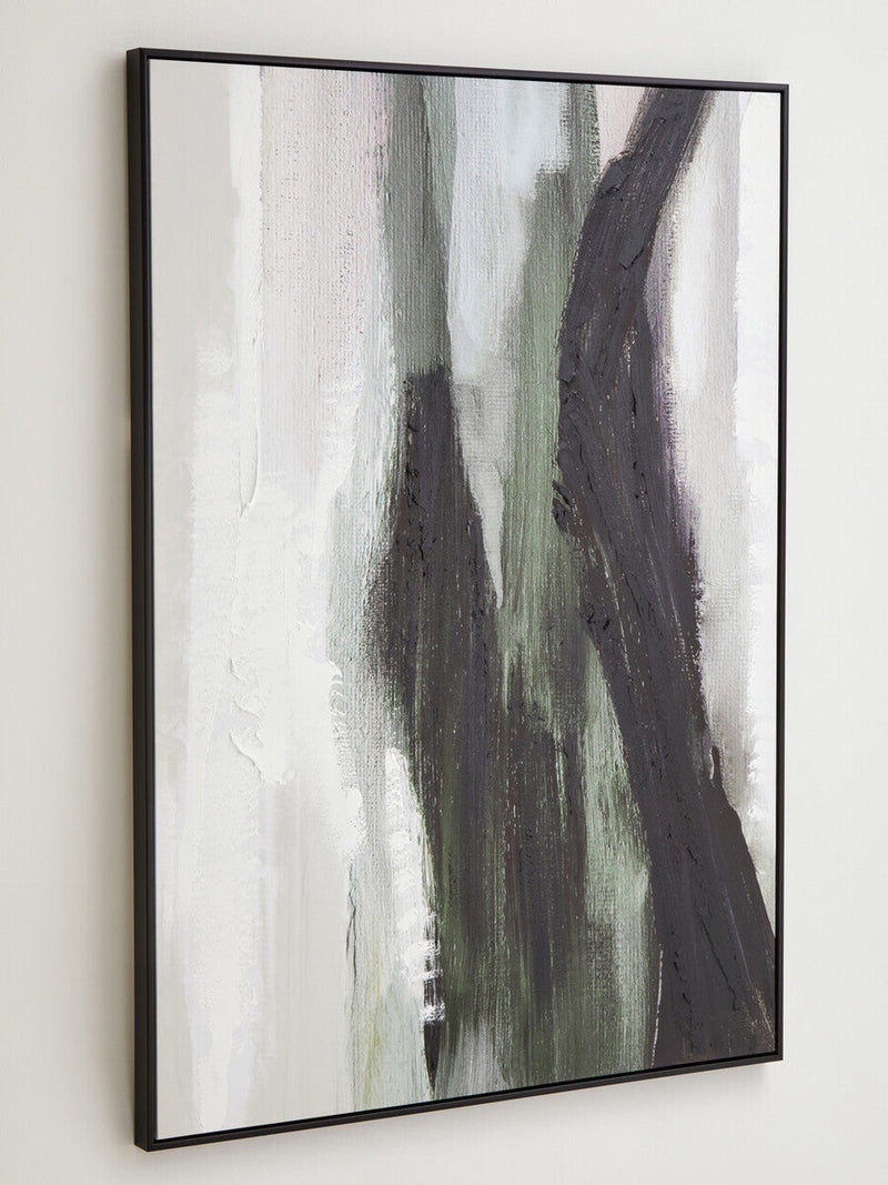 Green Multi Coloured Abstract Textured Wall Art | Astratto