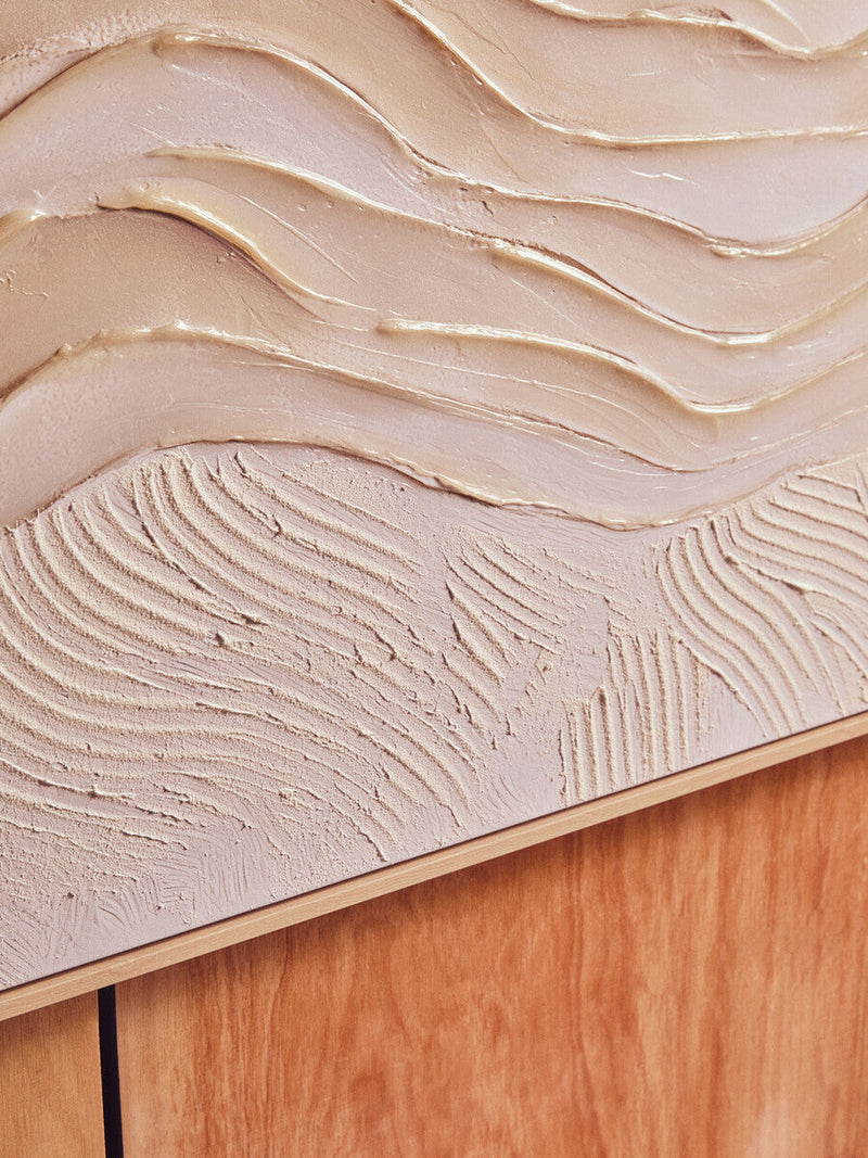 Cream Textured Wall Art | Astratto