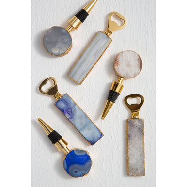 Natural Bottle Opener and Stopper Set | Bowerbird Agata