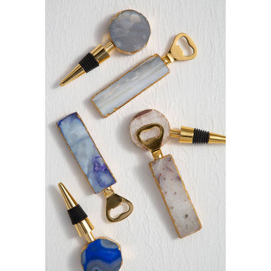 Grey Bottle Opener and Stopper Set | Bowerbird Agata