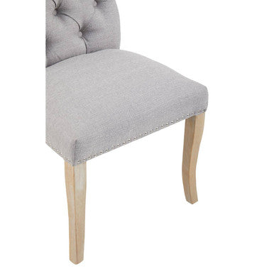 Grey Linen Dining Chair | Kensington Townhouse