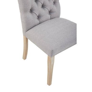 Grey Linen Dining Chair | Kensington Townhouse
