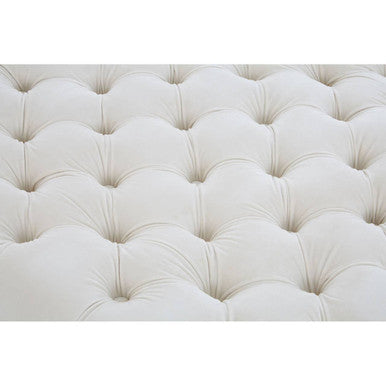 Sand Fabric Footstool | Samara
