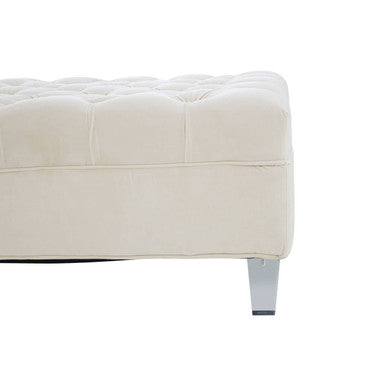 Sand Fabric Footstool | Samara