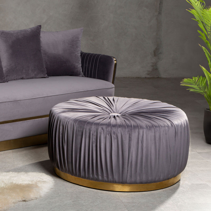Grey Footstool | Shea