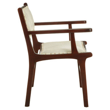 Leather and Teak Wood Dining Chair | Kendari