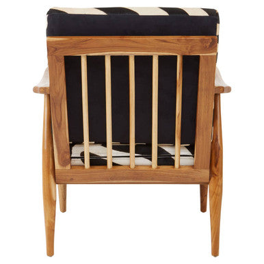 Zebra Design Hair on Leather Armchair | Kendari
