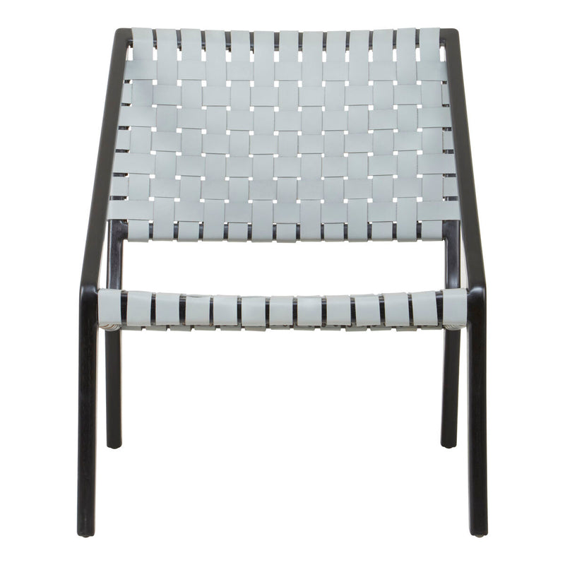 Grey Leather Woven Chair | Kendari