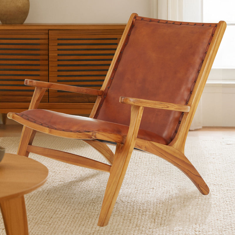 Brown Leather Chair | Kendari