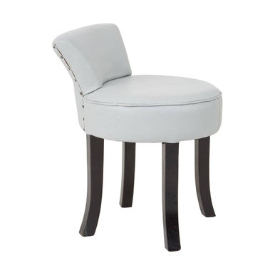 Grey Leather Rounded Chair | Kendari
