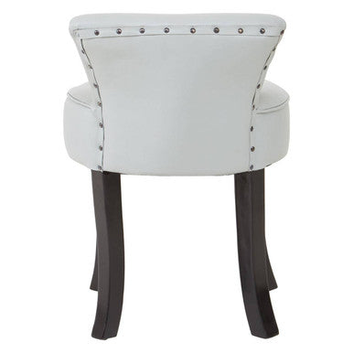 Grey Leather Rounded Chair | Kendari