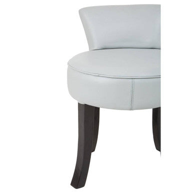 Grey Leather Rounded Chair | Kendari