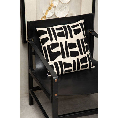Black Teak Wood Frame Armchair | Kendari