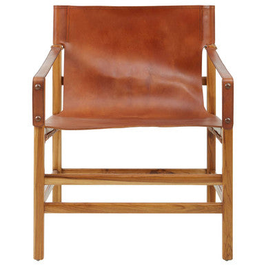 Brown Cow Leather Chair | Kendari