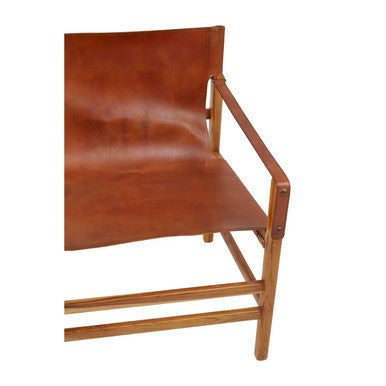 Brown Cow Leather Chair | Kendari