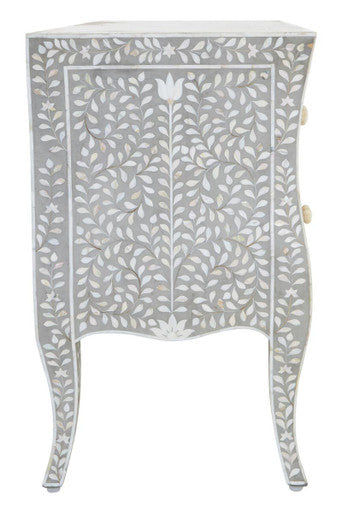 Chest of 2 Drawers with Mother of Pearl Inlay | Fusion