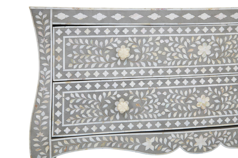 Chest of 2 Drawers with Mother of Pearl Inlay | Fusion