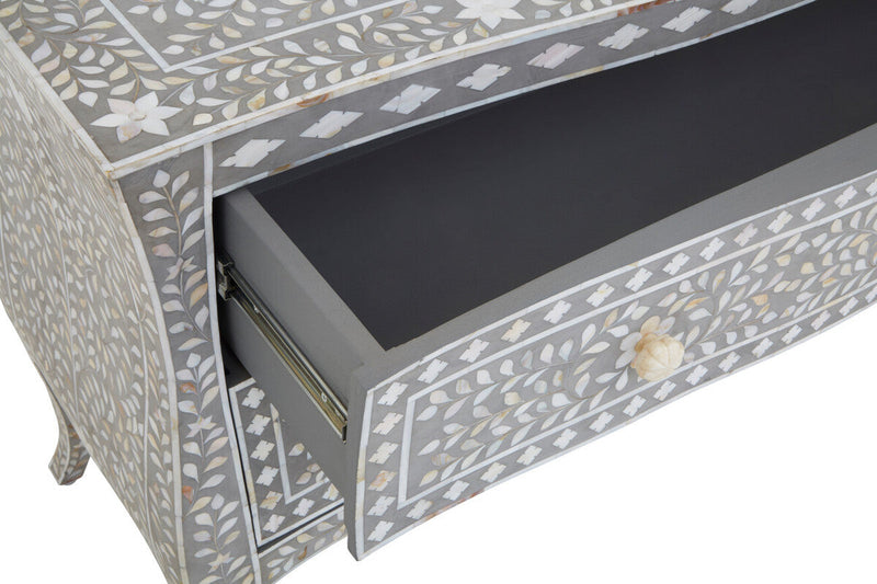 Chest of 2 Drawers with Mother of Pearl Inlay | Fusion