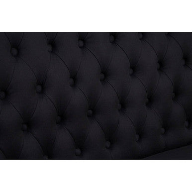 2 Seater Black Bench Sofa | Harrison