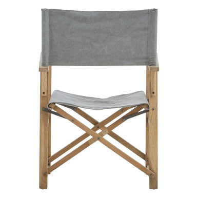 Grey Linen Directors Chair | Hugh