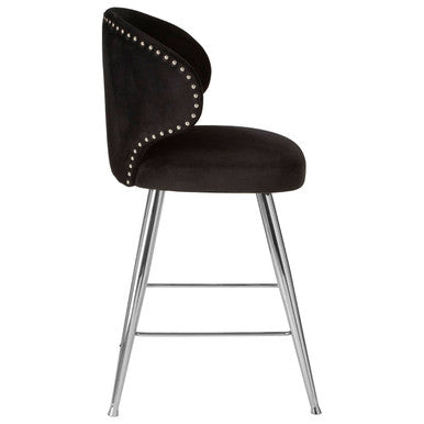 Black Velvet Bar Stool | Piermount