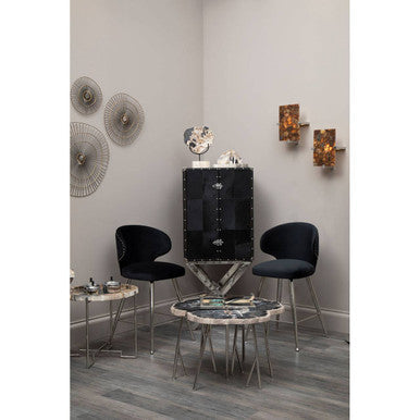 Black Velvet Bar Stool | Piermount