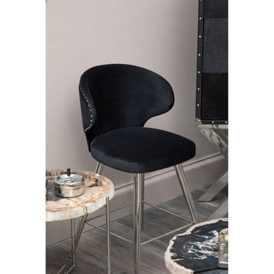 Black Velvet Bar Stool | Piermount