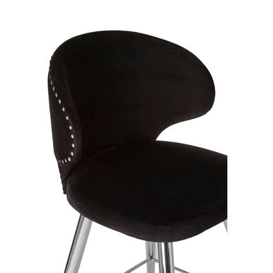 Black Velvet Bar Stool | Piermount