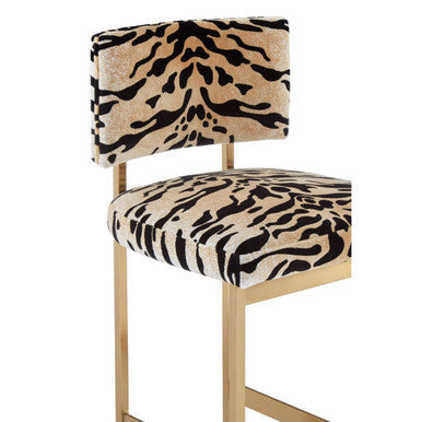 Tiger Print Bar Stool | Manhattan