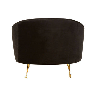 Black Velvet Cocoon Chair | Manhattan