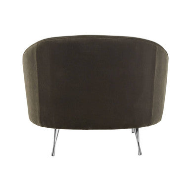 Grey Velvet Cocoon Chair | Manhattan